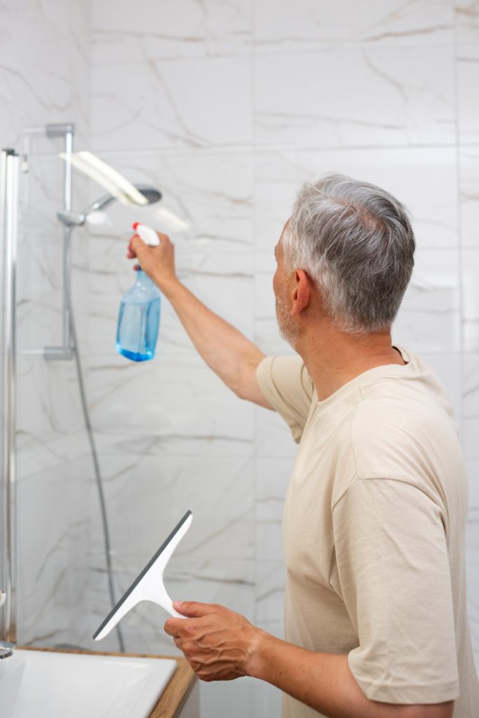 How to Clean Shower Without Handheld